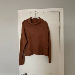 GF Collection Womens M Brown Turtleneck Sweater